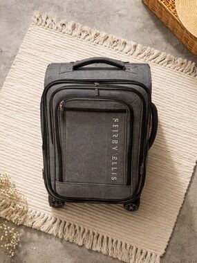 Perry Ellis Gray Carry-On Spinner Bag